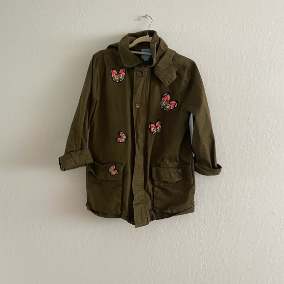 CeCe Butterfly Embroidered Anorak Jacket - Picture 4 of 7